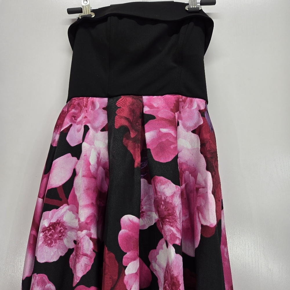 SPEECHLESS Pink Sleeveless Strapless Full-Length Prom Hi-Lo Dress Juniors 7 - Picture 3 of 17